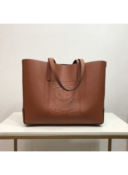 Bur.berry Leather Tote Brown High